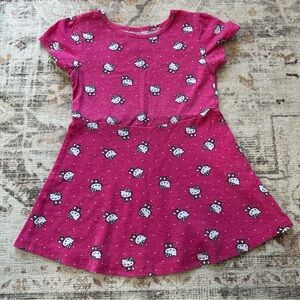 Hello Kitty Pink Short Sleeve Sundress